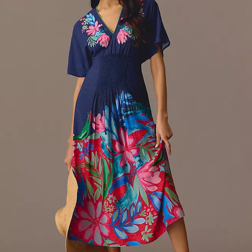Anthropologie Blank London The Tatiana Kaftan - Plus One Size